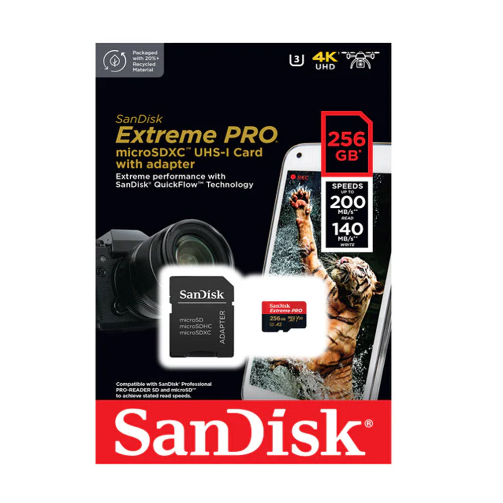 Sandisk Micro SD 256GB 200MB/S Extreme Pro Sandisk Micro SD 256GB 200MB/S Extreme Pro